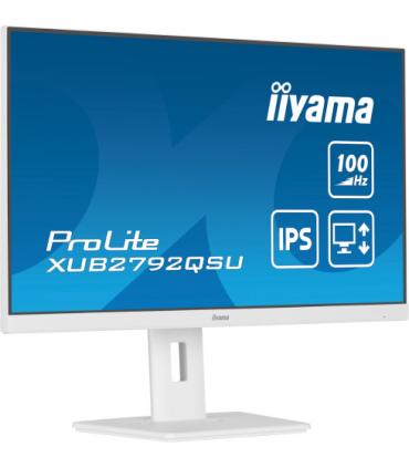 MONITOR IIYAMA 27"/2560 x 1440/3.7 MPX/WQHD/100Hz/250CD/16:9/HDMI/LED/BLANCO