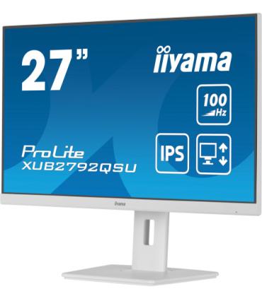 MONITOR IIYAMA 27"/2560 x 1440/3.7 MPX/WQHD/100Hz/250CD/16:9/HDMI/LED/BLANCO
