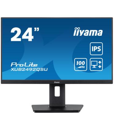 iiyama ProLite XUB2492QSU-B1 pantalla para PC 60,5 cm (23.8") 2560 x 1440 Pixeles Wide Quad HD LED Negro