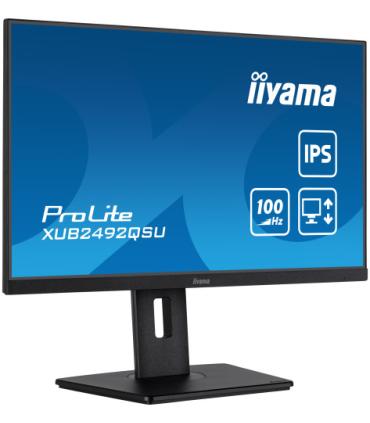 iiyama ProLite XUB2492QSU-B1 pantalla para PC 60,5 cm (23.8") 2560 x 1440 Pixeles Wide Quad HD LED Negro