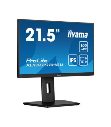 MONITOR IIYAMA 21.5"/1920 x 1080/100Hz /2.1MPX/250CD/FHD/16:9/HDMI/IPSLED/NEGRO