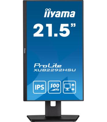MONITOR IIYAMA 21.5"/1920 x 1080/100Hz /2.1MPX/250CD/FHD/16:9/HDMI/IPSLED/NEGRO