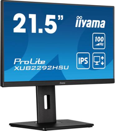 MONITOR IIYAMA 21.5"/1920 x 1080/100Hz /2.1MPX/250CD/FHD/16:9/HDMI/IPSLED/NEGRO