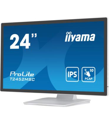 MONITOR IIYAMA 24" WHITE BONDED PCAP 10P TOUCH, 1920X1080, IPS-PANEL, FLAT BEZEL FREE GLASS FRONT, HDMI, DISPLAYPORT, 360CD/M²..