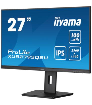 iiyama ProLite XUB2793QSU-B6 LED display 68,6 cm (27") 2560 x 1440 Pixeles Quad HD Negro