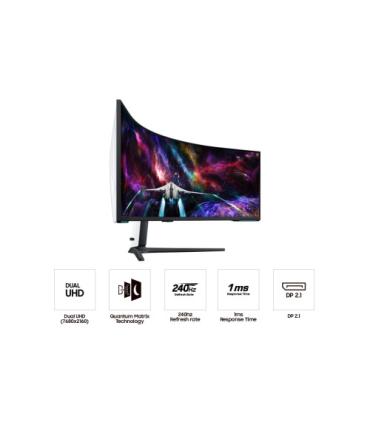 Samsung Odyssey S57CG952NU LED display 144,8 cm (57") 7680 x 2160 Pixeles Negro, Blanco