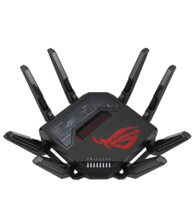 ASUS ROG Rapture GT-BE98 router inalámbrico 10 Gigabit Ethernet Quad-band (2.4 GHz / 5 GHz-1 / 5 GHz-2 / 6 GHz) Negro