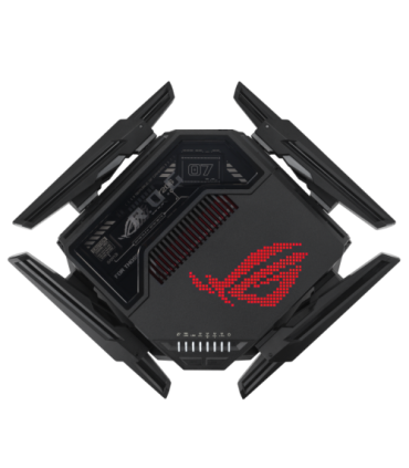 ASUS ROG Rapture GT-BE98 router inalámbrico 10 Gigabit Ethernet Quad-band (2.4 GHz / 5 GHz-1 / 5 GHz-2 / 6 GHz) Negro