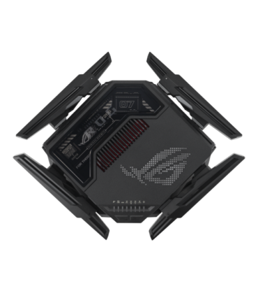ASUS ROG Rapture GT-BE98 router inalámbrico 10 Gigabit Ethernet Quad-band (2.4 GHz / 5 GHz-1 / 5 GHz-2 / 6 GHz) Negro