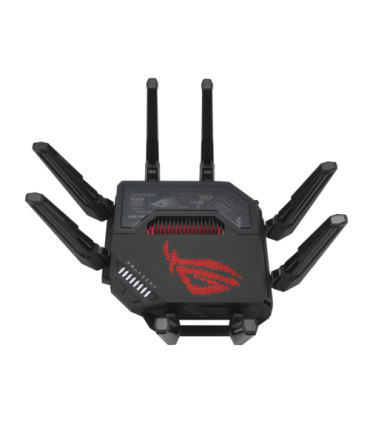 ASUS ROG Rapture GT-BE98 router inalámbrico 10 Gigabit Ethernet Quad-band (2.4 GHz / 5 GHz-1 / 5 GHz-2 / 6 GHz) Negro