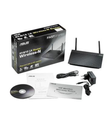 ASUS RT-N12LX router inalámbrico Ethernet rápido Negro