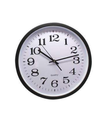 RELOJ OFICINA GRANDE 35 CM NEGRO BISMARK 329869