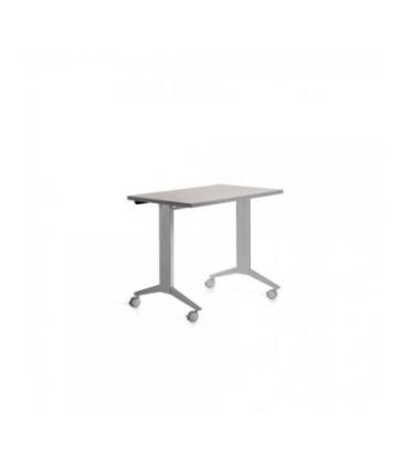 MESA CON TABLERO ABATIBLE 140X80CM COLOR GRIS ALUMINIO/GRIS ROCADA 2001FD02