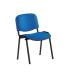 SILLA CONFIDENTE ESTRUCTURA DE TUBO METÁLICO RESPALDO Y ASIENTO TAPIZADOS COLOR AZUL ROCADA 965/3