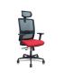 SILLA HACHES TRASLACK MALLA NEGRA ASIENTO BALI ROJO BRAZOS 2D RUEDAS 65MM CABECERO REGULABLE PIQUERAS Y CRESPO 395TKM840B350B2DB