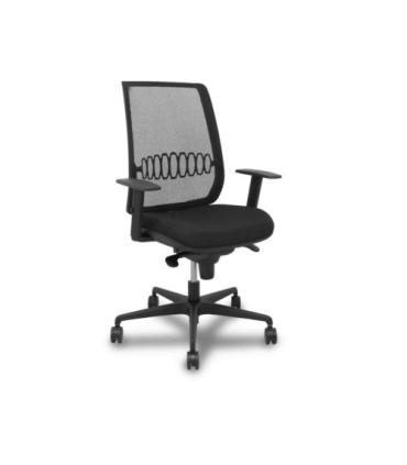 SILLA ALARES SINCRO MALLA NEGRA BALI NEGRO BRAZO REGULABLE. PIQUERAS Y CRESPO 397SM840B840B10B68R65