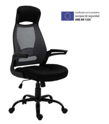 SILLA ERGONÓMICA OPERATIVA BARBANTESA COLOR NEGRO. ARCHIVO 2000 6493 NE