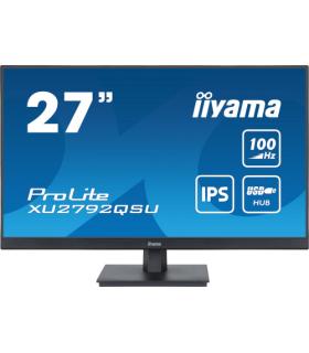 MONITOR IIYAA 27" PROLITE XU2792QSU-B6, IPS WQHD, 100HZ, 0,4MS, USB, HDMI, DISPLAYPORT, ALT 2x2W, INCLI