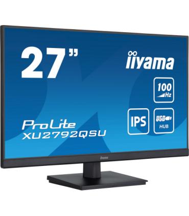 MONITOR IIYAA 27" PROLITE XU2792QSU-B6, IPS WQHD, 100HZ, 0,4MS, USB, HDMI, DISPLAYPORT, ALT 2x2W, INCLI
