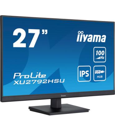 MONITOR IIYAMA 27" PROLITE XU2792HSU-B6, IPS, 100HZ, 0,4MS, USB, HDMI, DISPLAYPORT, 2x2W, INCLI