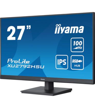MONITOR IIYAMA 27" PROLITE XU2792HSU-B6, IPS, 100HZ, 0,4MS, USB, HDMI, DISPLAYPORT, 2x2W, INCLI
