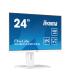 MONITOR IIYAMA 24" PROLITE XUB2492HSU-W6, IPS, 100HZ, 0,4MS, USB, HDMI, DISPLAYPORT, ALT 2x2W, ALTU, GIRO, INCLI, PIVOT, BLANCO