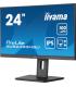 MONITOR IIYAMA 24" PROLITE XUB2493HSU-B6, IPS, 100HZ, 1MS, USB, HDMI, DISPLAYPORT, ALT 2x2W, ALTU, GIRO, INCLI, PIVOT
