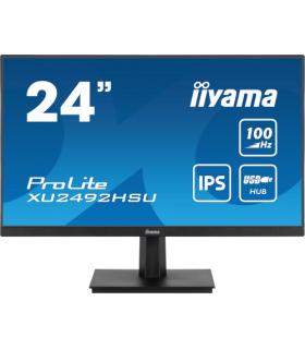 MONITOR IIYAMA 24" PROLITE SLIM XU2492HSU-B6, IPS, 100HZ, 0,4 MS, USB, HDMI, DISPLAYPORT, ALT 2x2W, INCLI