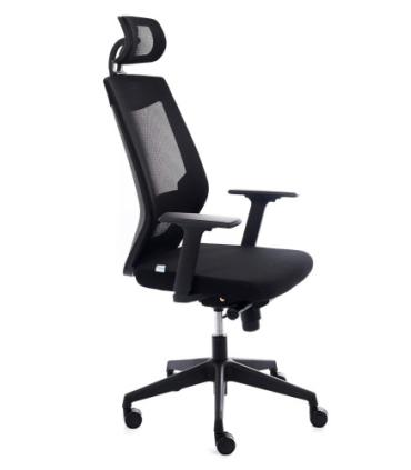 SILLA SINCRO AJUSTE LUMBAR MALLA/NEGRO ROCADA 908-4