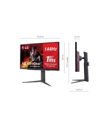 LG MONITOR (27GR93U-B) 27"/16:9/ULTRA GEAR GAMING/4K 3840 X 2160/IPS/1 MS/144 HZ/FREE SYNC/2X HDMI/DP/3X USB-A