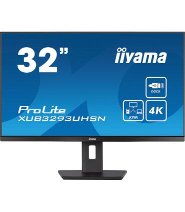 MONITOR IIYAMA 32" XUB3293UHSN-B5, IPS, 60HZ, 4 MS, HDMI, USB, USB-C, DISPLAYPORT, ALT, REG ALT, GIRO, INCL