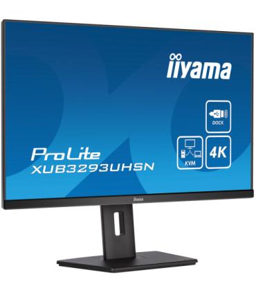 MONITOR IIYAMA 32" XUB3293UHSN-B5, IPS, 60HZ, 4 MS, HDMI, USB, USB-C, DISPLAYPORT, ALT, REG ALT, GIRO, INCL