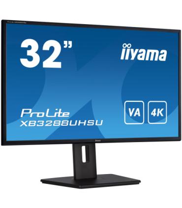 MONITOR IIYAMA 32" XB3288UHSU-B5, UHD, 60HZ, 3 MS, HDMI, USB, DISPLAYPORT, ALT, REG ALT, GIRO, INCL