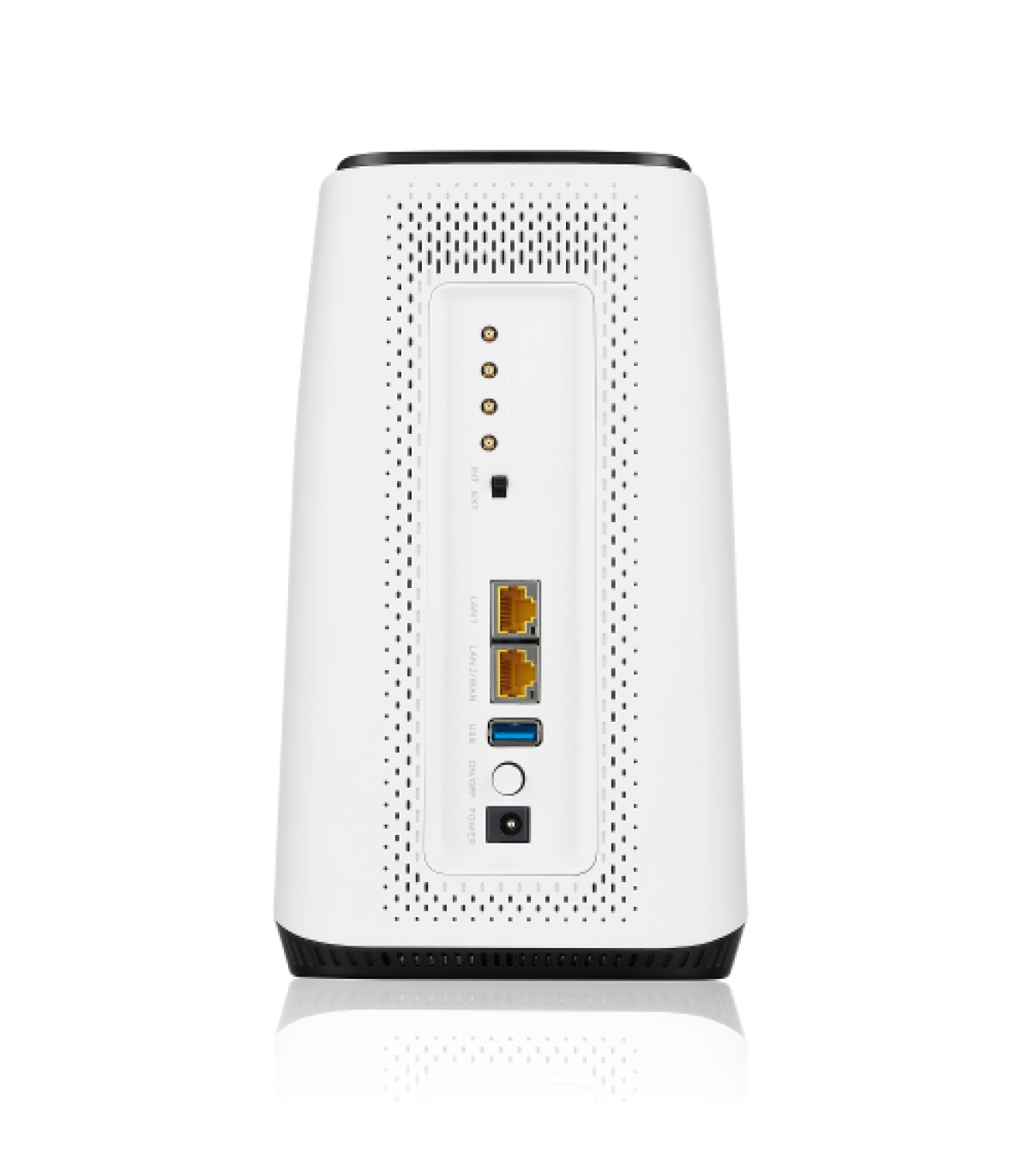 Zyxel FWA510 router inalámbrico Multi-Gigabit Ethernet Tribanda (2,4 GHz/5 GHz/5 GHz) 5G Negro, Blanco