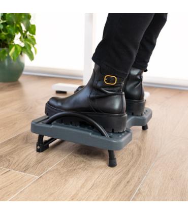 TooQ Reposapiés Ajustable en Inclinación, Gris