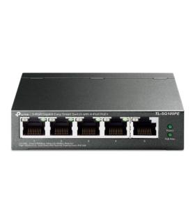 TP-Link TL-SG105PE switch Gestionado L2 Gigabit Ethernet (10/100/1000) Energía sobre Ethernet (PoE) Negro