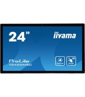 MONITOR IIYAMA 24" TACTIL T2455MSC-B1, IPS, 1920x1080, HDMI, DISPLAYPORT, 2 USB 3.0, ALTAVOCES, WEBCAM & MICROFONO
