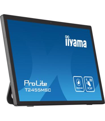 MONITOR IIYAMA 24" TACTIL T2455MSC-B1, IPS, 1920x1080, HDMI, DISPLAYPORT, 2 USB 3.0, ALTAVOCES, WEBCAM & MICROFONO