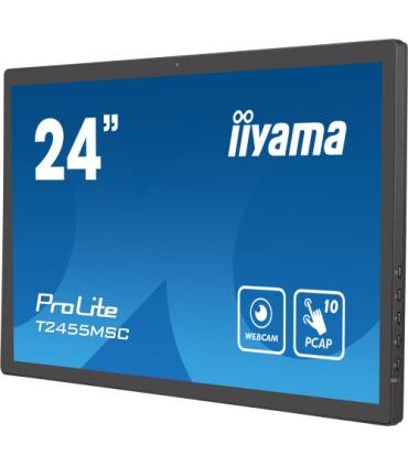 MONITOR IIYAMA 24" TACTIL T2455MSC-B1, IPS, 1920x1080, HDMI, DISPLAYPORT, 2 USB 3.0, ALTAVOCES, WEBCAM & MICROFONO