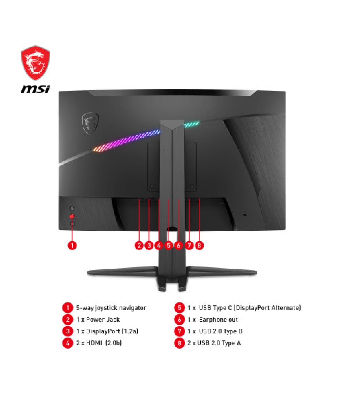 MSI MAG 275CQRF QD pantalla para PC 68,6 cm (27") 2560 x 1440 Pixeles Wide Quad HD Negro