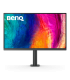 BENQ MONITOR PD2705UA (9H.LKDLA.TPE) 27" LED PANORÁMICO, PANEL IPS, 3840X2160 UHD 16:9, 5MS GTG, 350CD HDR MODE) 1200:1, ANGULO.