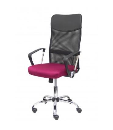 SILLA GONTAR RESPALDO MALLA NEGRO ASIENTO GRANATE PIQUERAS Y CRESPO 31BM8403D933CRRP