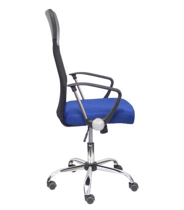SILLA GONTAR RESPALDO MALLA NEGRO ASIENTO AZUL PIQUERAS Y CRESPO 31BM8403D229CRRP