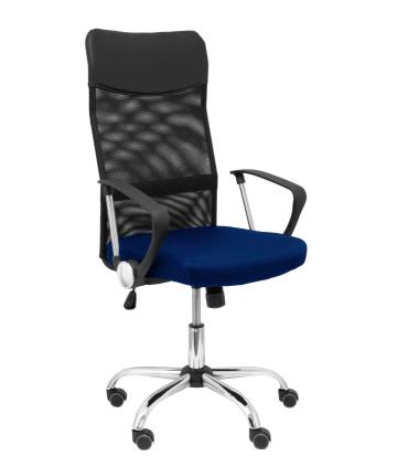 SILLA GONTAR RESPALDO MALLA NEGRO ASIENTO AZUL PIQUERAS Y CRESPO 31BM8403D229CRRP