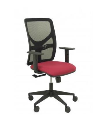 SILLA MOTILLA MALLA NEGRA ASIENTO BALI GRANATE BRAZO REGULABLE PIQUERAS Y CRESPO 21SM840B933B10CRN65