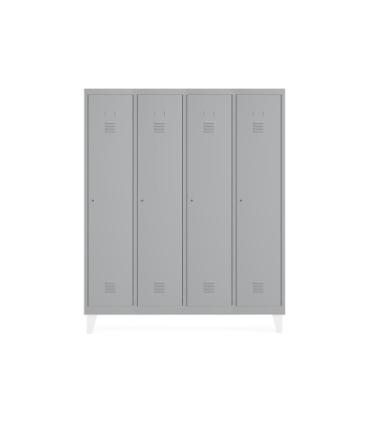 TAQUILLA 300 4 MODULOS 1 PUERTA 180x1200x50CM RAL7035 ROCADA T304M1P7035-7035