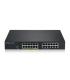 ZYZEL ZYXEL GS1915-24EP, 24-PORT GBE, 12 PORT POE, 130 WATT 802.3AT, RACKMOUNT Y DESKTOP, SIN VENTILADOR, SMART HYBRID MODE SWIT