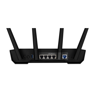 ASUS 90IG0790-MO3B00 router inalámbrico Gigabit Ethernet Doble banda (2,4 GHz / 5 GHz) Negro, Naranja