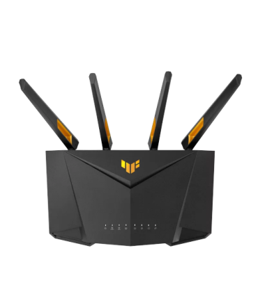ASUS 90IG0790-MO3B00 router inalámbrico Gigabit Ethernet Doble banda (2,4 GHz / 5 GHz) Negro, Naranja