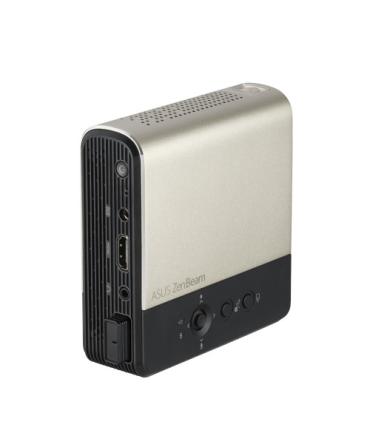 ASUS ZenBeam E2 videoproyector Proyector de alcance estándar 300 lúmenes ANSI DLP WVGA (854x480) Negro, Oro